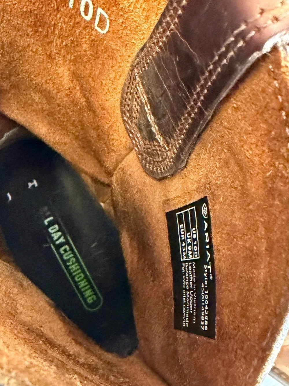 ARIAT Men's Sport Rambler Western Boots Brown Size 10 D